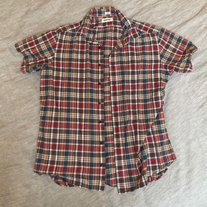Taylor Stitch Short Sleeve California Red Madras